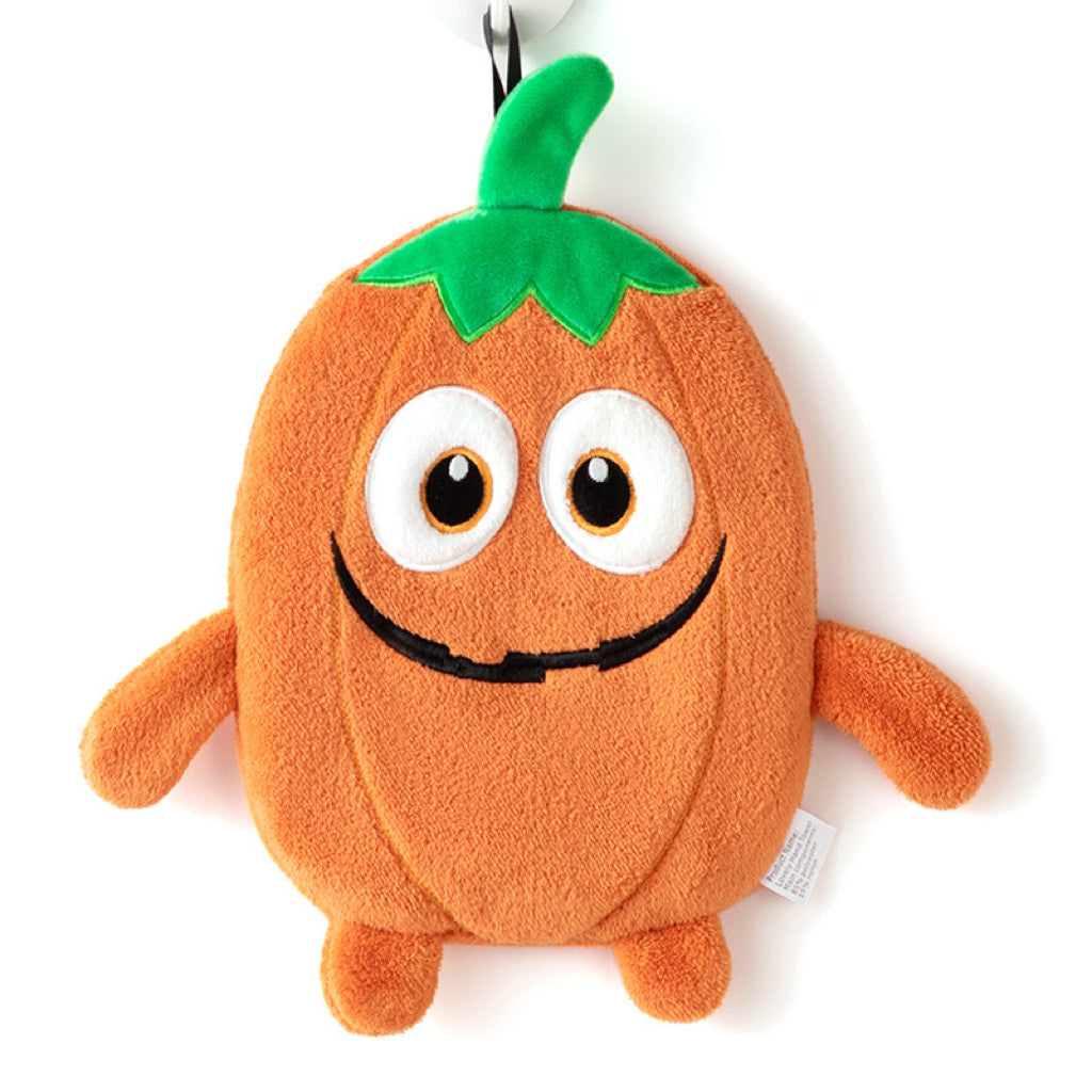 Halloween Plush Character Hanging Hand Towel | 4 Spooky Designs, Thick Coral Fleece