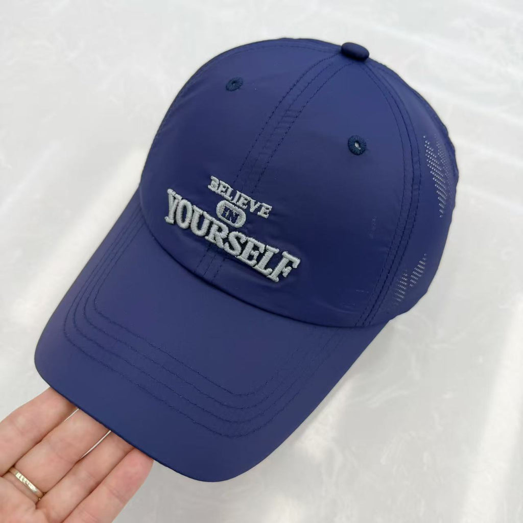 "Believe In Yourself" Embroidered Lightweight Baseball Cap | 6 Colors