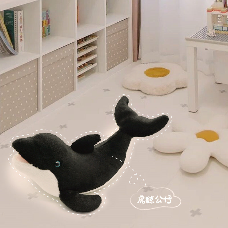 Make My Day Ocean Series | Orca Killer Whale Plush Toy – Realistic Black & White Stuffed Animal | Non-Shedding, Colour-Fast, Irresistibly Soft