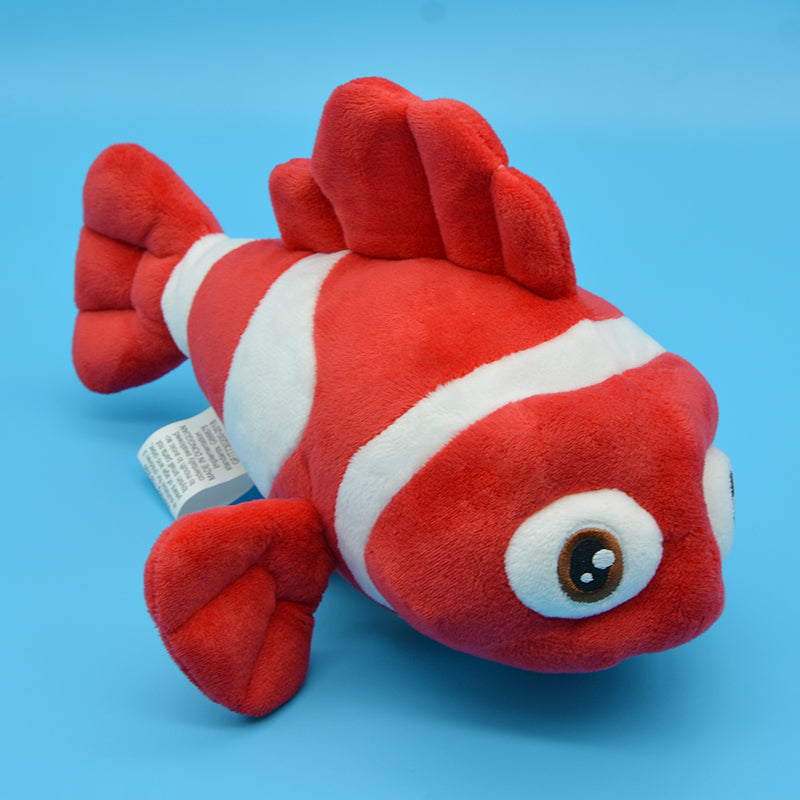 Make My Day Ocean Series | Clownfish Plush Toy & Keychain Charm – Orange & Red Stripe Kawaii Stuffed Animal | 2 Sizes