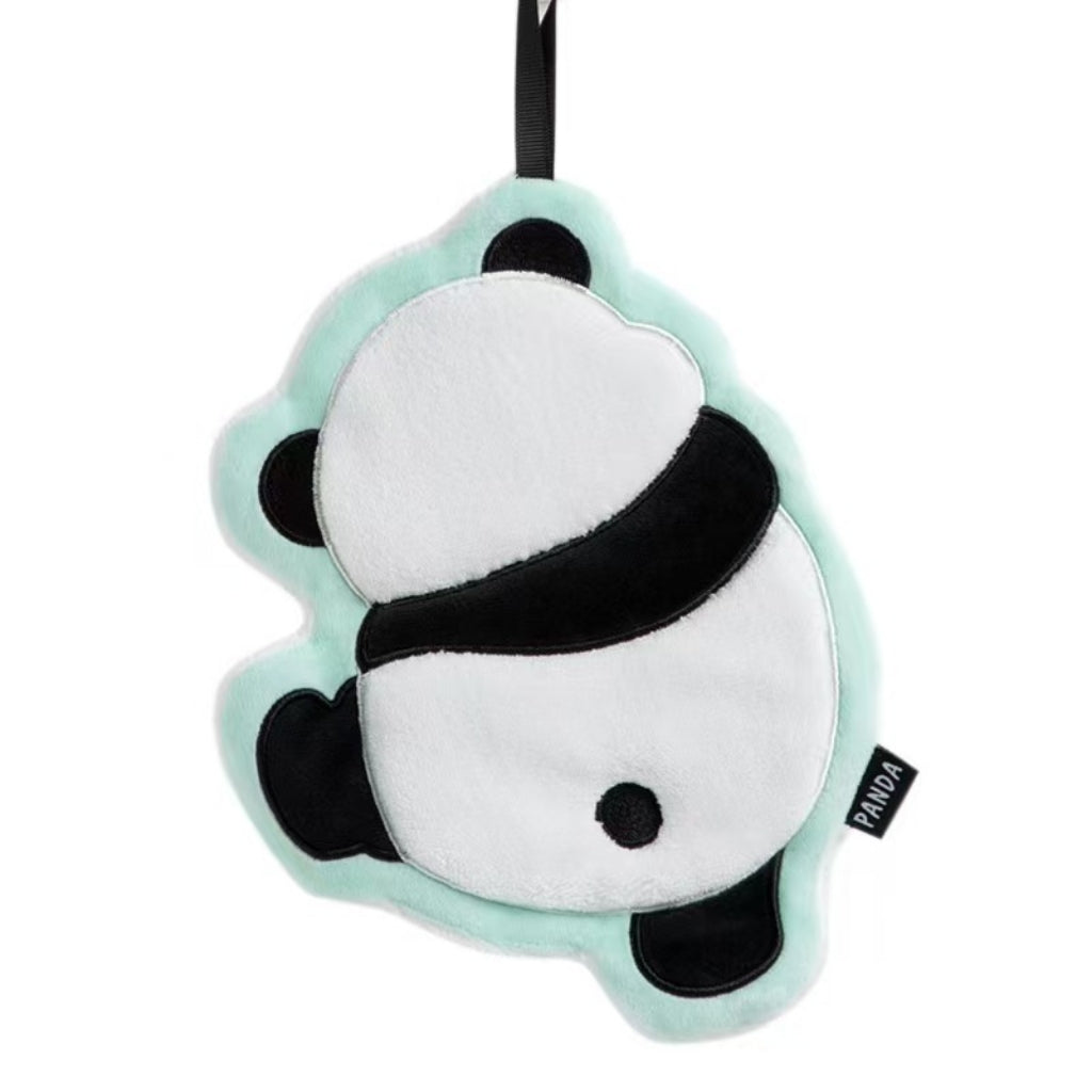 Cute Panda Hanging Hand Towel | Soft Coral Fleece for Kids & Family