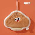 Cute Mushroom Hanging Hand Towel | Thick Coral Fleece, Super Absorbent