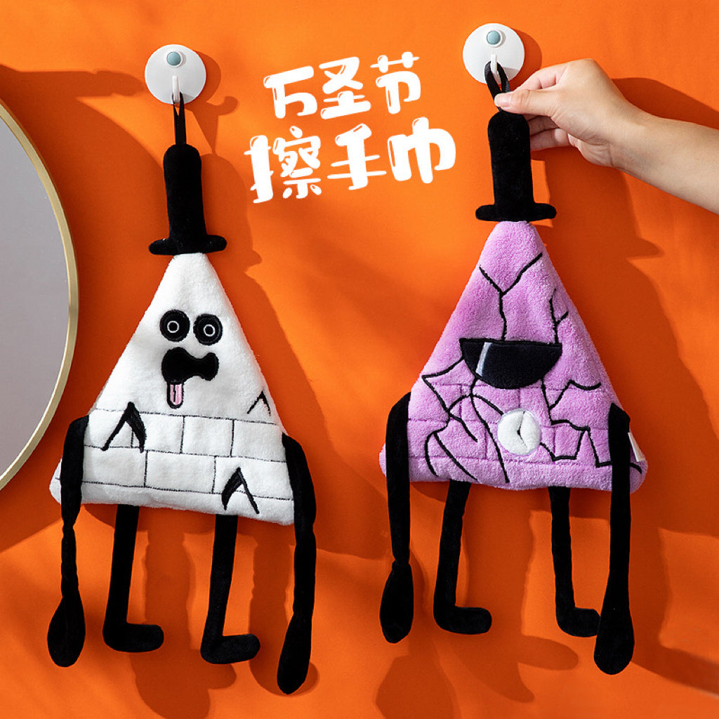 Halloween Monster Eye Hanging Hand Towel | Spooky Coral Fleece, Trick-or-Treat Gift