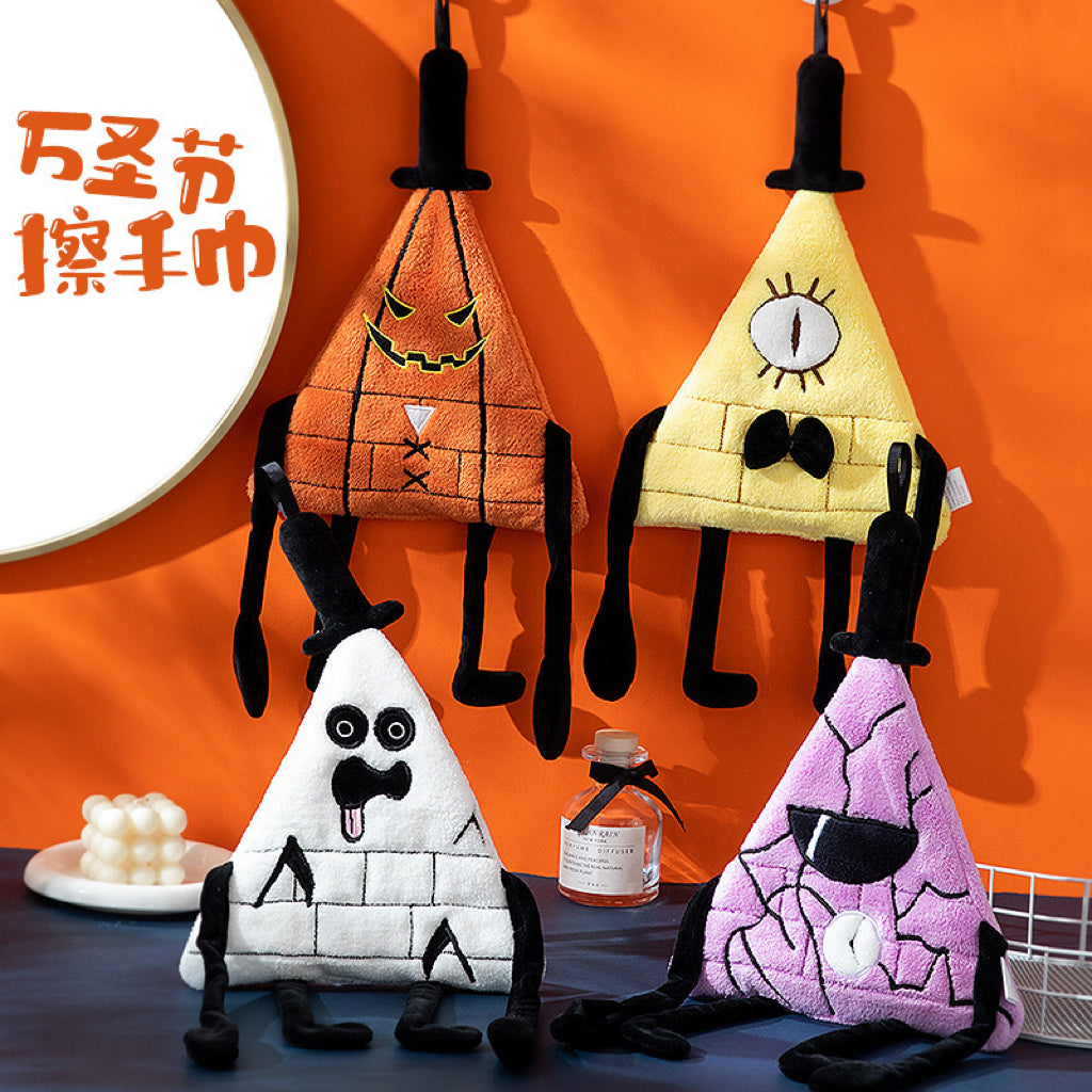 Halloween Monster Eye Hanging Hand Towel | Spooky Coral Fleece, Trick-or-Treat Gift