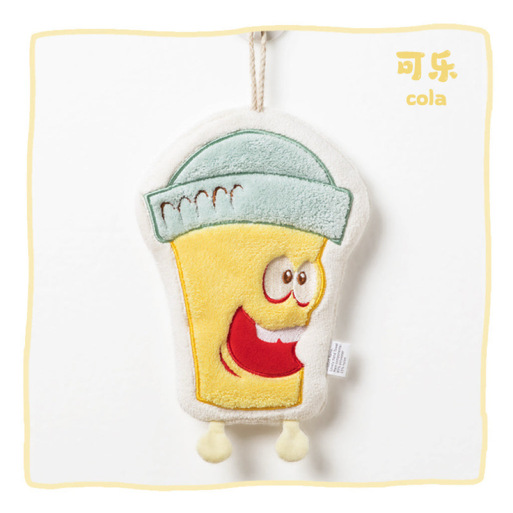 Cute Food & Drink Character Hanging Hand Towel | 3D Legs, Thick Coral Fleece, Foodie Gift