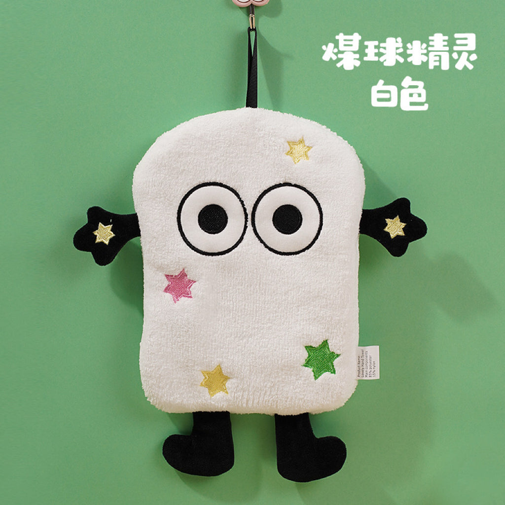 Goofy Emote Monster Hanging Hand Towel | Meme-Worthy Design, Thick Coral Fleece