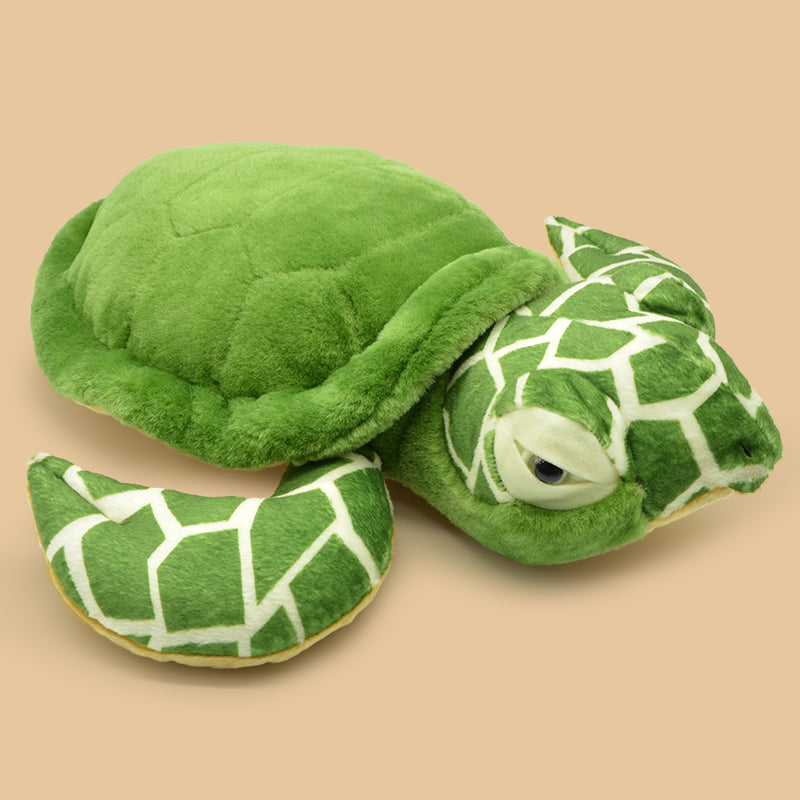 Make My Day Ocean Series | Green Sea Turtle Stuffed Animal Plush Toy – Soft PP Cotton Cuddle Pillow