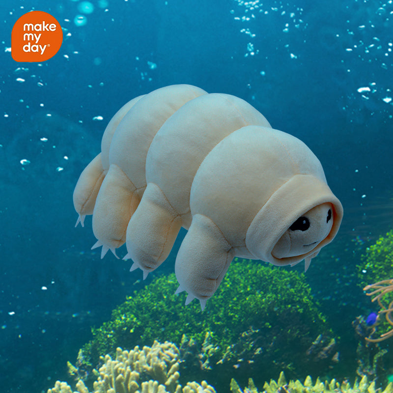 Make My Day Ocean Series | Tardigrade Water Bear Plush Toy – Cute Kawaii Micro-Animal Stuffed Cuddle Pillow