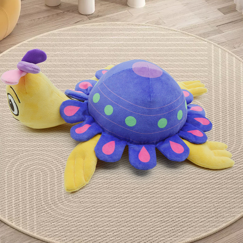 Make My Day Ocean Series | Polka Dot Sea Turtle Plush Toy – Purple Shell with Pink & Green Spots Kawaii Stuffed Animal Pillow