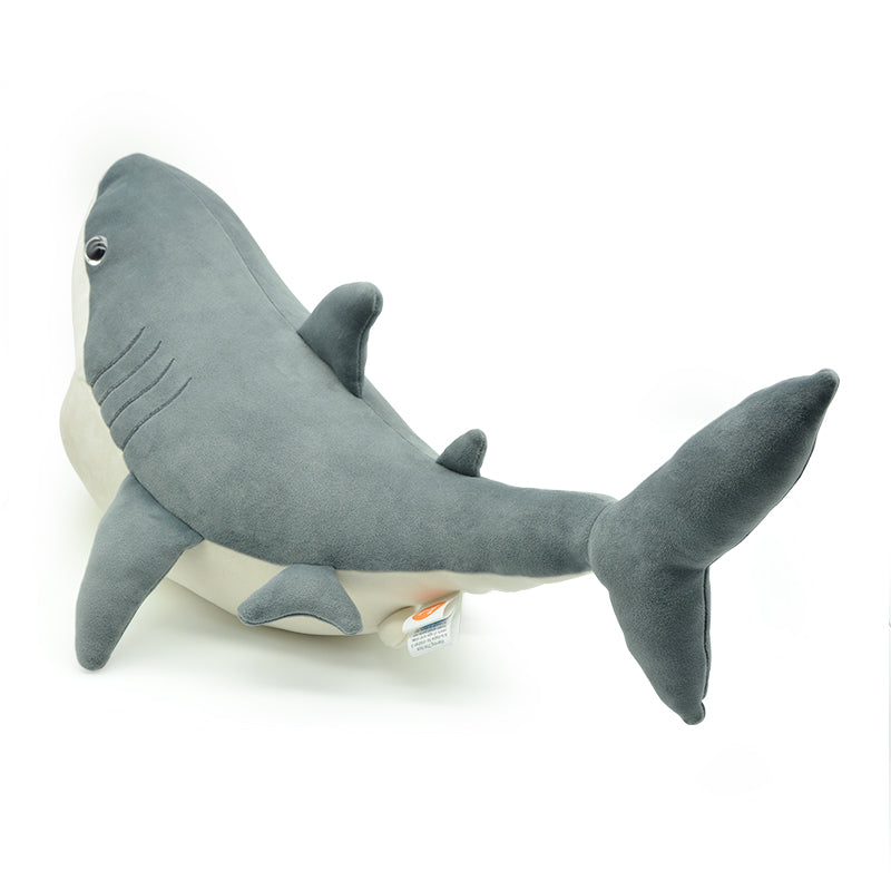 Ocean Series | Megalodon Great White Shark Plush Pillow – Realistic Open-Mouth Stuffed Animal Cuddle Toy