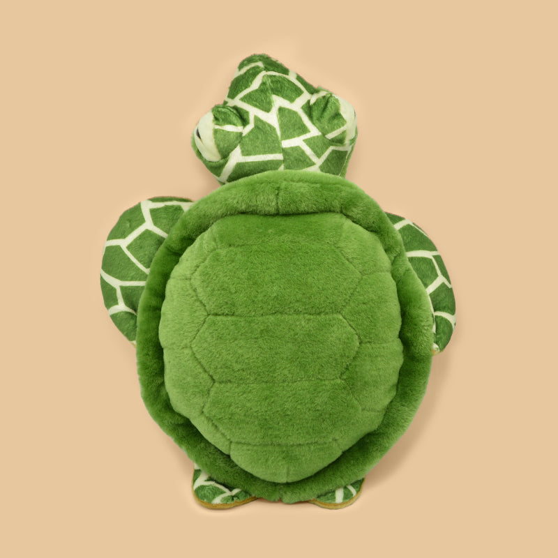 Make My Day Ocean Series | Green Sea Turtle Stuffed Animal Plush Toy – Soft PP Cotton Cuddle Pillow