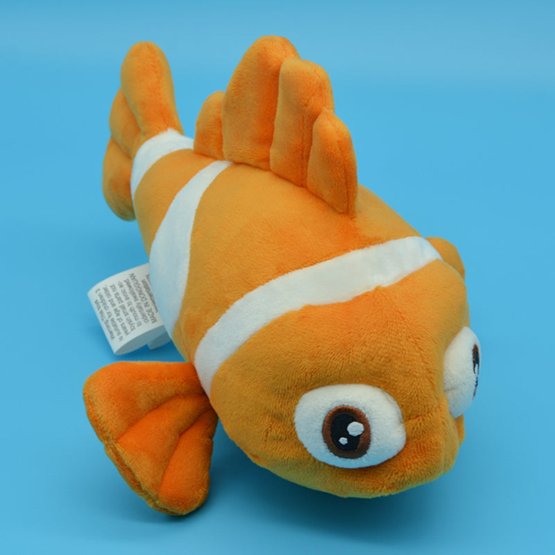 Make My Day Ocean Series | Clownfish Plush Toy & Keychain Charm – Orange & Red Stripe Kawaii Stuffed Animal | 2 Sizes