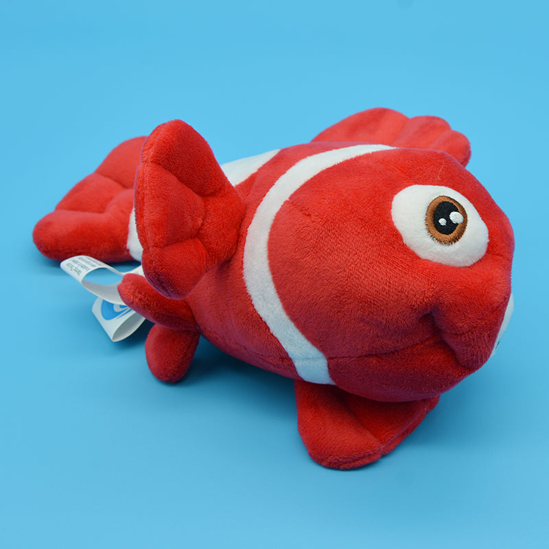 Make My Day Ocean Series | Clownfish Plush Toy & Keychain Charm – Orange & Red Stripe Kawaii Stuffed Animal | 2 Sizes
