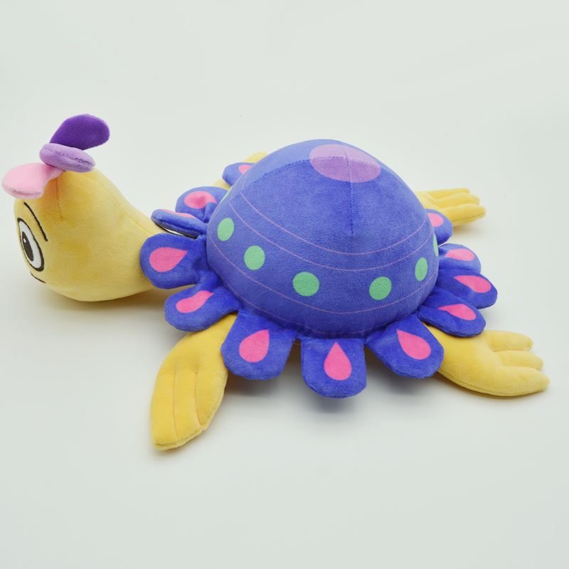 Make My Day Ocean Series | Polka Dot Sea Turtle Plush Toy – Purple Shell with Pink & Green Spots Kawaii Stuffed Animal Pillow