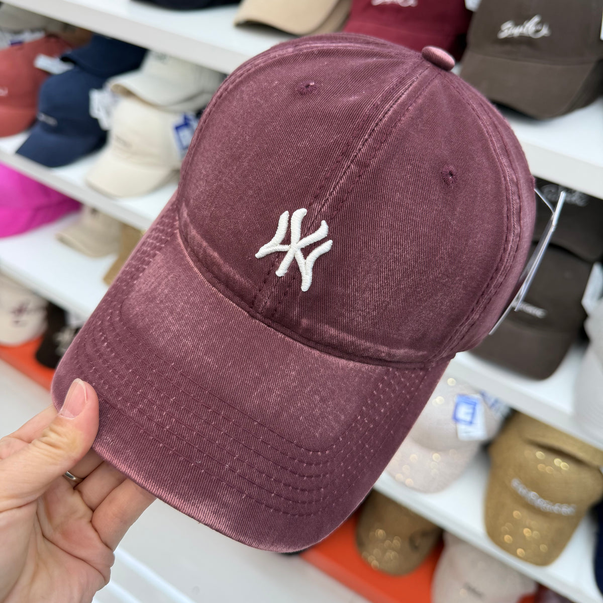 Crossed Letter Logo Washed Cotton Baseball Cap - Soft Top Vintage Dad Hat 12 Colors