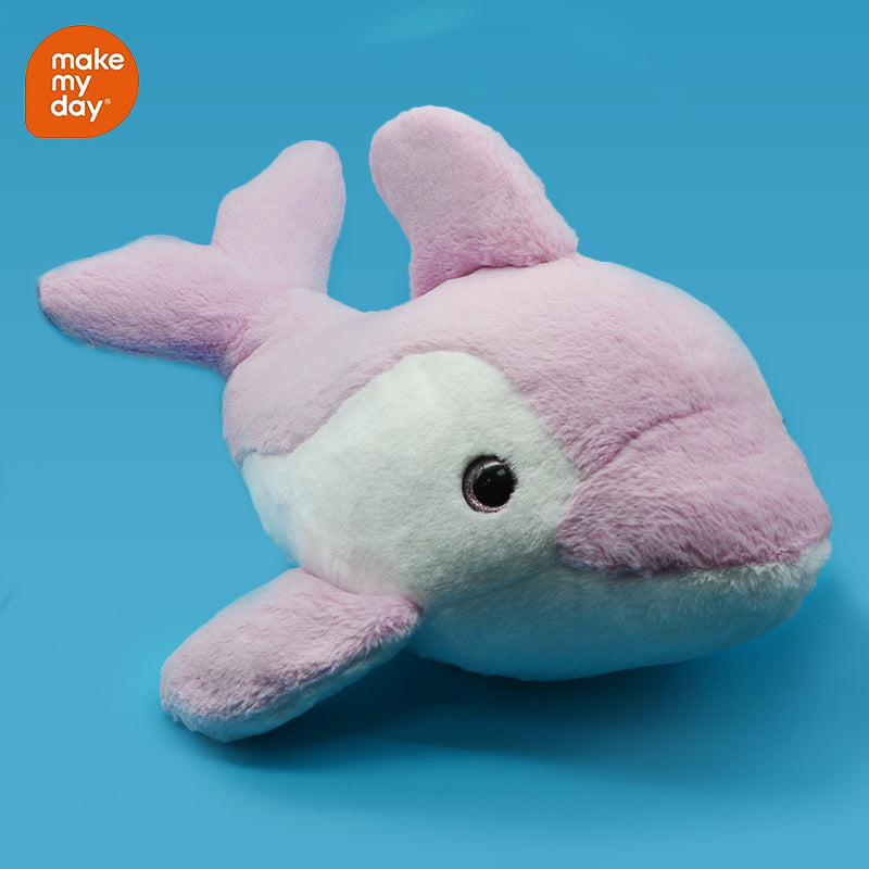 Make My Day Ocean Series | Pink Dolphin Stuffed Animal Plush Toy – Soft Kawaii Cuddle Companion