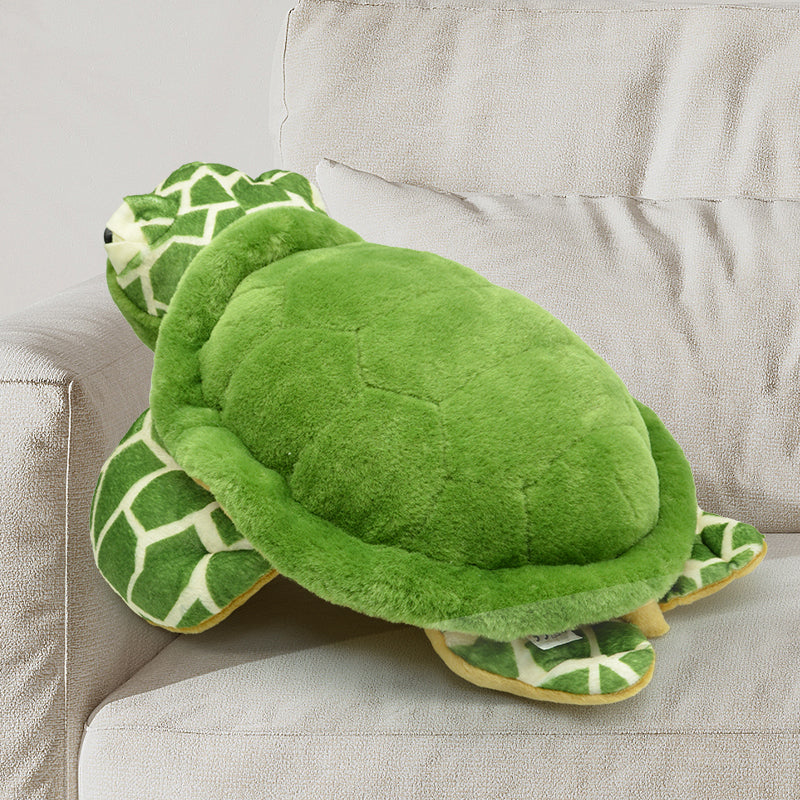 Make My Day Ocean Series | Green Sea Turtle Stuffed Animal Plush Toy – Soft PP Cotton Cuddle Pillow