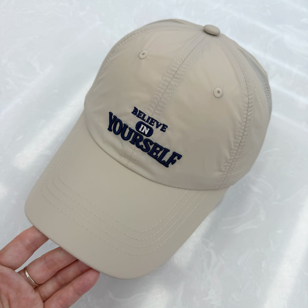 "Believe In Yourself" Embroidered Lightweight Baseball Cap | 6 Colors