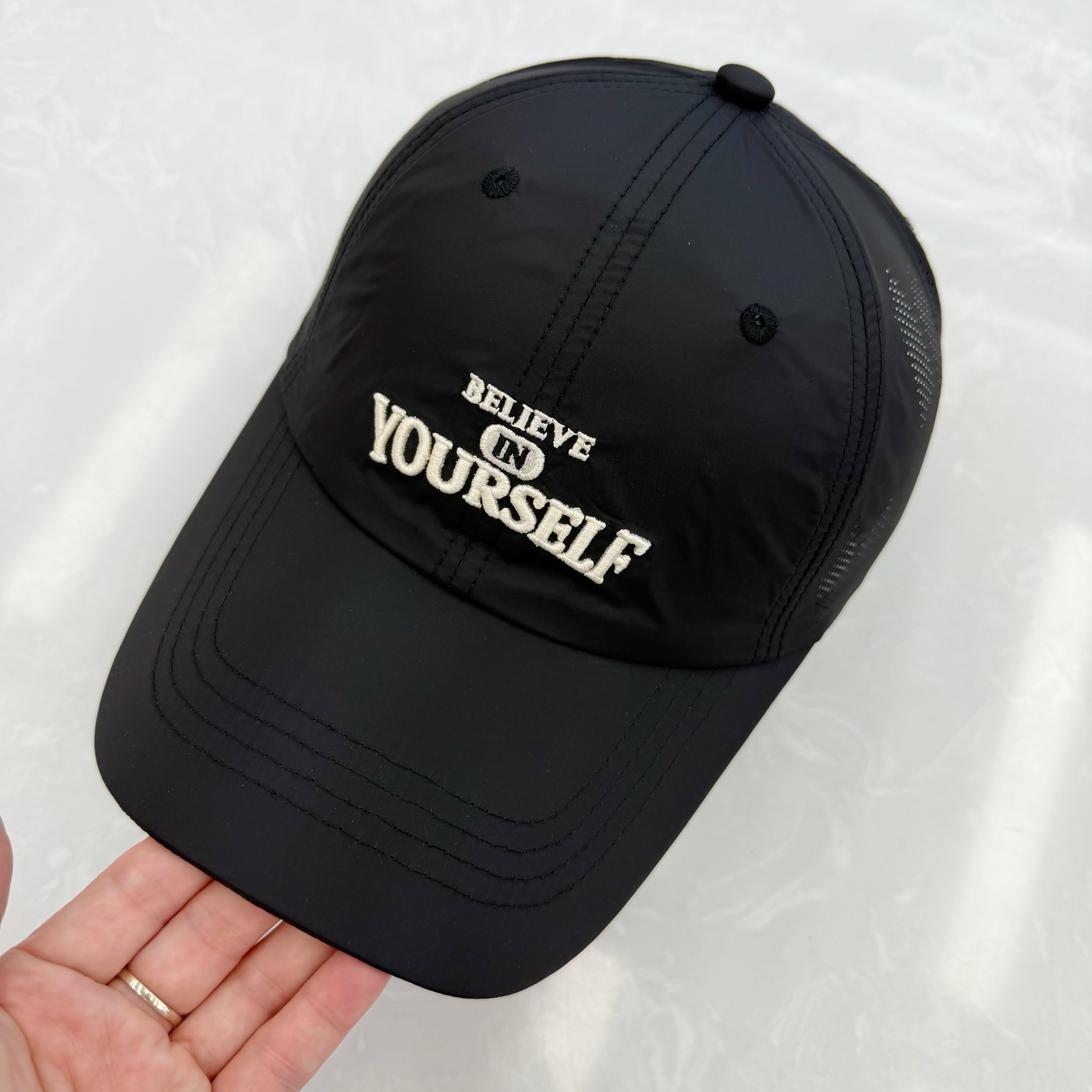"Believe In Yourself" Embroidered Lightweight Baseball Cap | 6 Colors