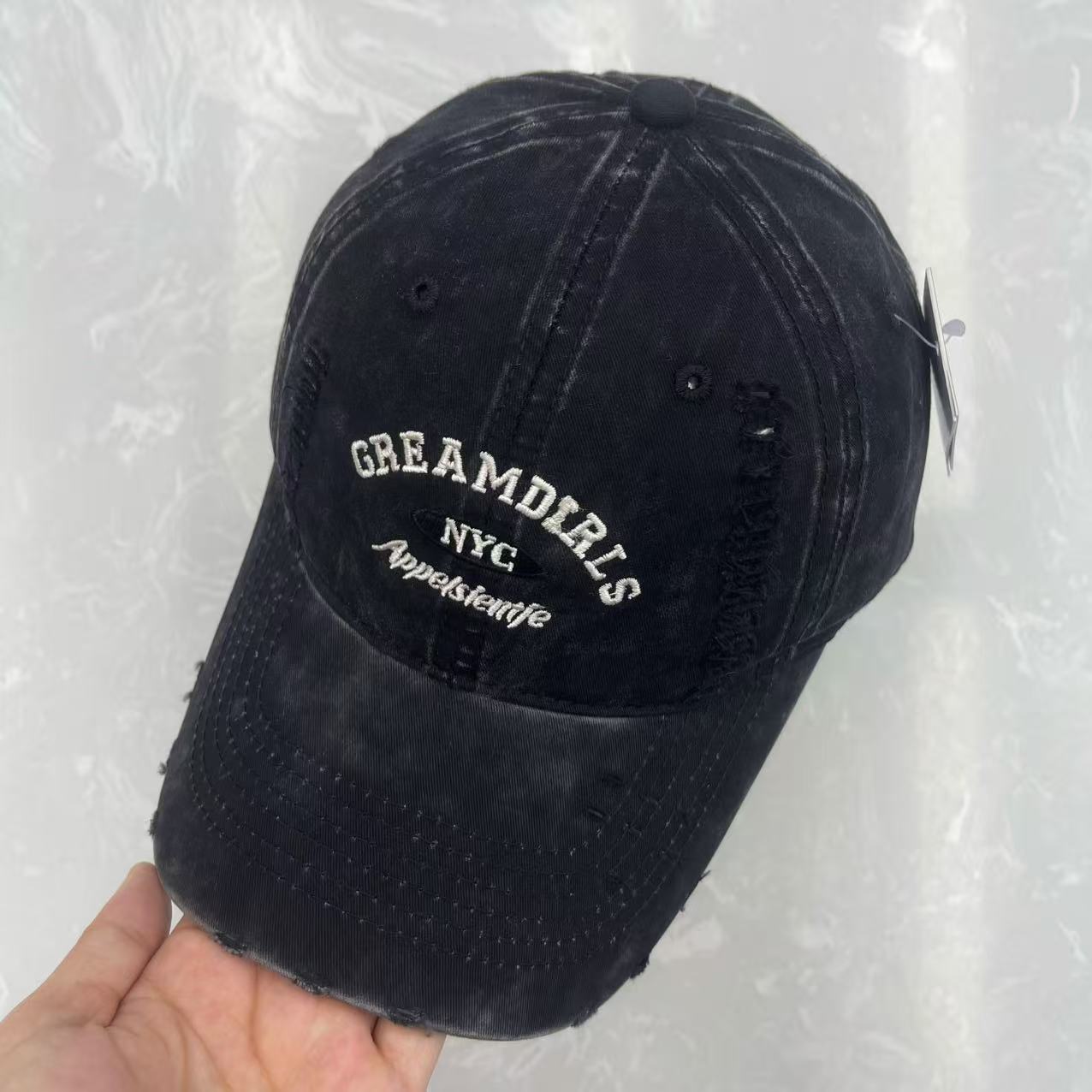 CREAMDIRLS NYC Vintage Washed Distressed Baseball Cap | 8 Colors