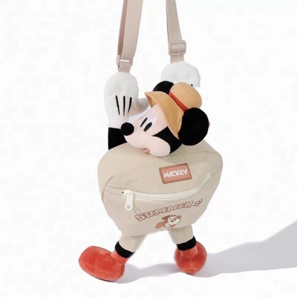 Cute Cartoon Mouse Crossbody Bag – Summer Happy Camping Mini Shoulder Bag for Travel & Outings