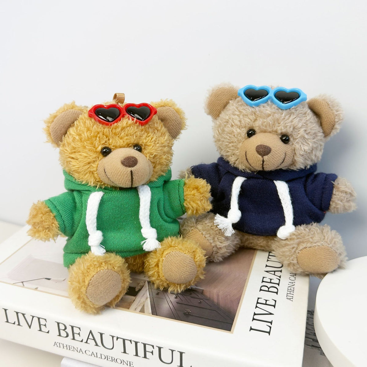 Dressed Teddy Bear Plush Keychain | Custom Logo Mascot Bag Charm