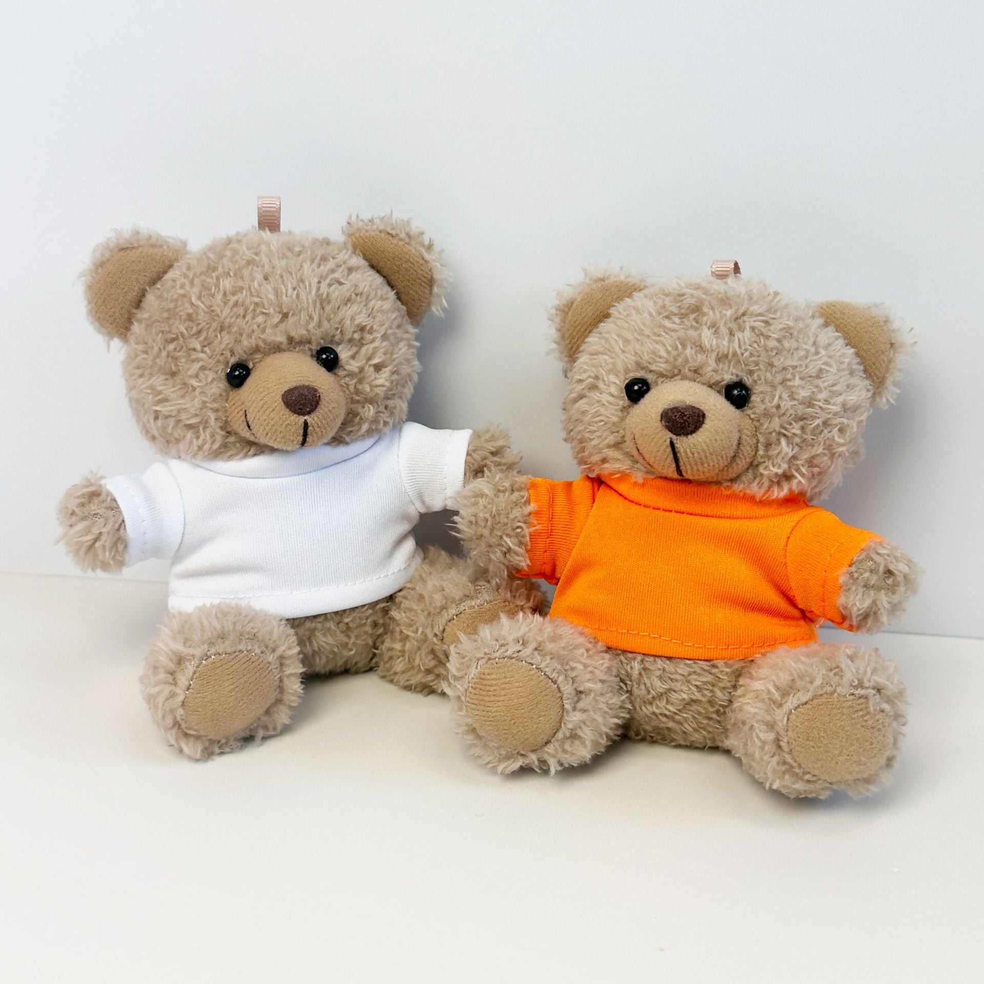 Dressed Teddy Bear Plush Keychain | Custom Logo Mascot Bag Charm