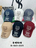 FANXINGNY Multi-Script Embroidered Soft Top Cotton Baseball Cap - All-Over Letter Print Vintage Hat