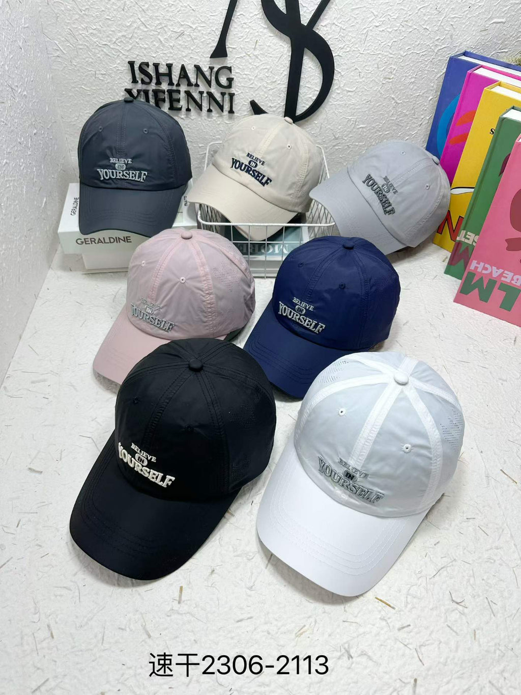 "Believe In Yourself" Embroidered Lightweight Baseball Cap | 6 Colors