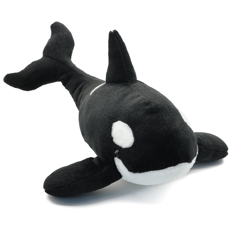 Make My Day Ocean Series | Orca Killer Whale Stuffed Animal Plush Toy – Realistic Black & White Cuddle Pillow