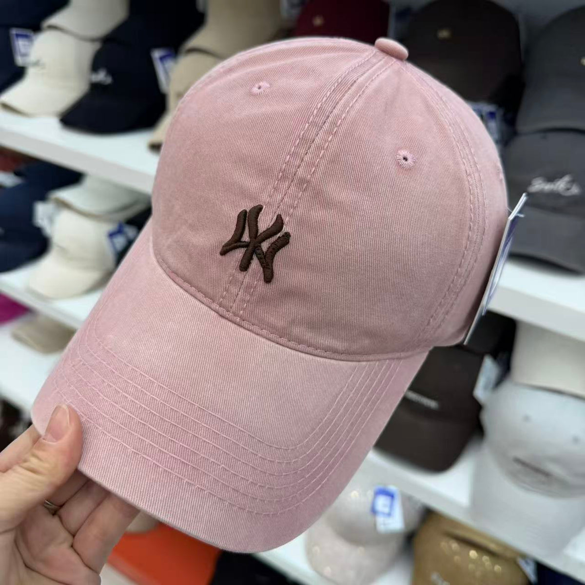 Crossed Letter Logo Washed Cotton Baseball Cap - Soft Top Vintage Dad Hat 12 Colors